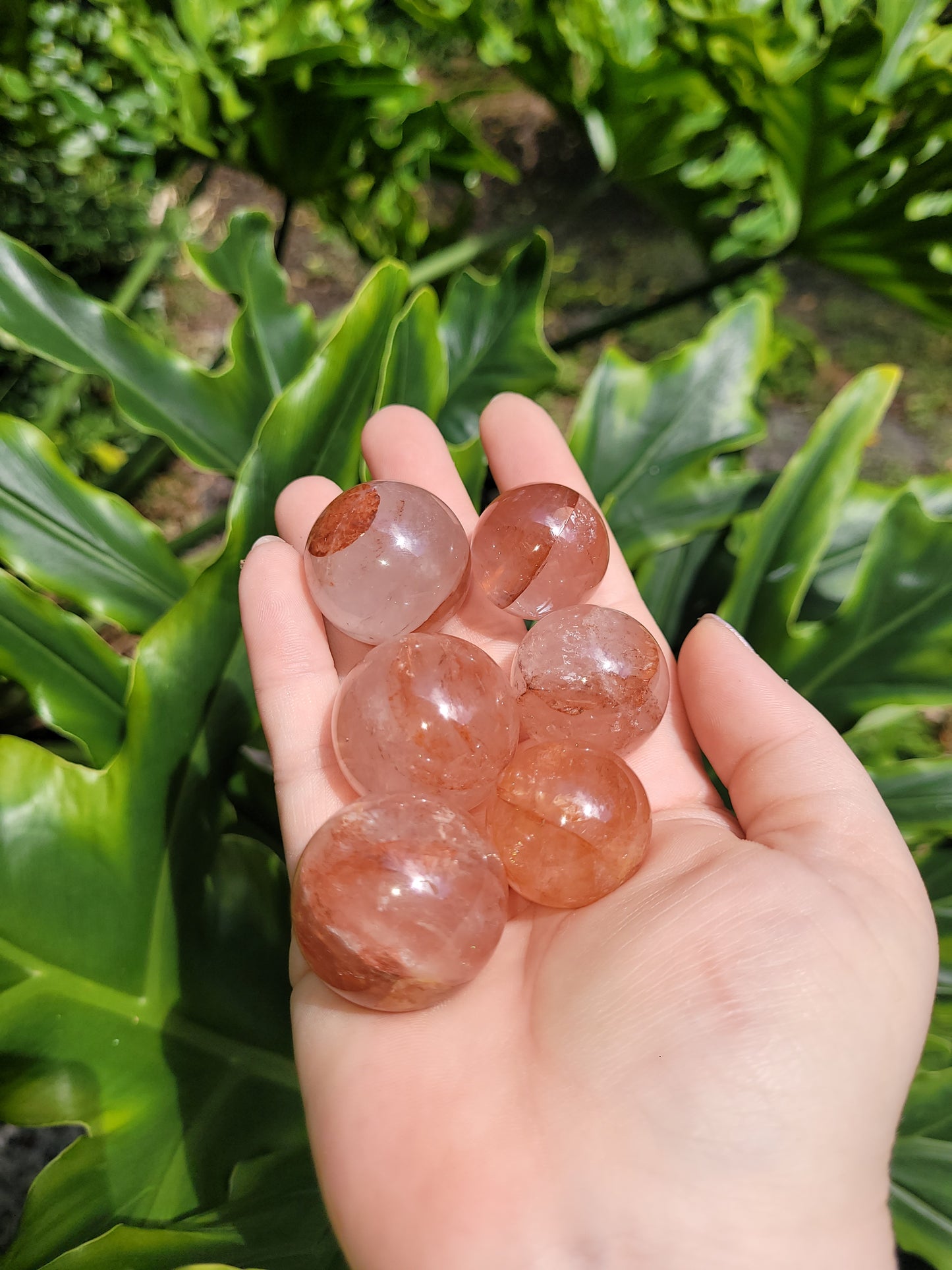Fire Quartz Mini Spheres