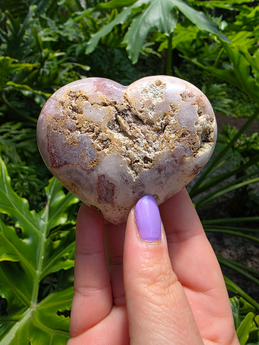 Pink Amethyst Heart • Option F • Brazil