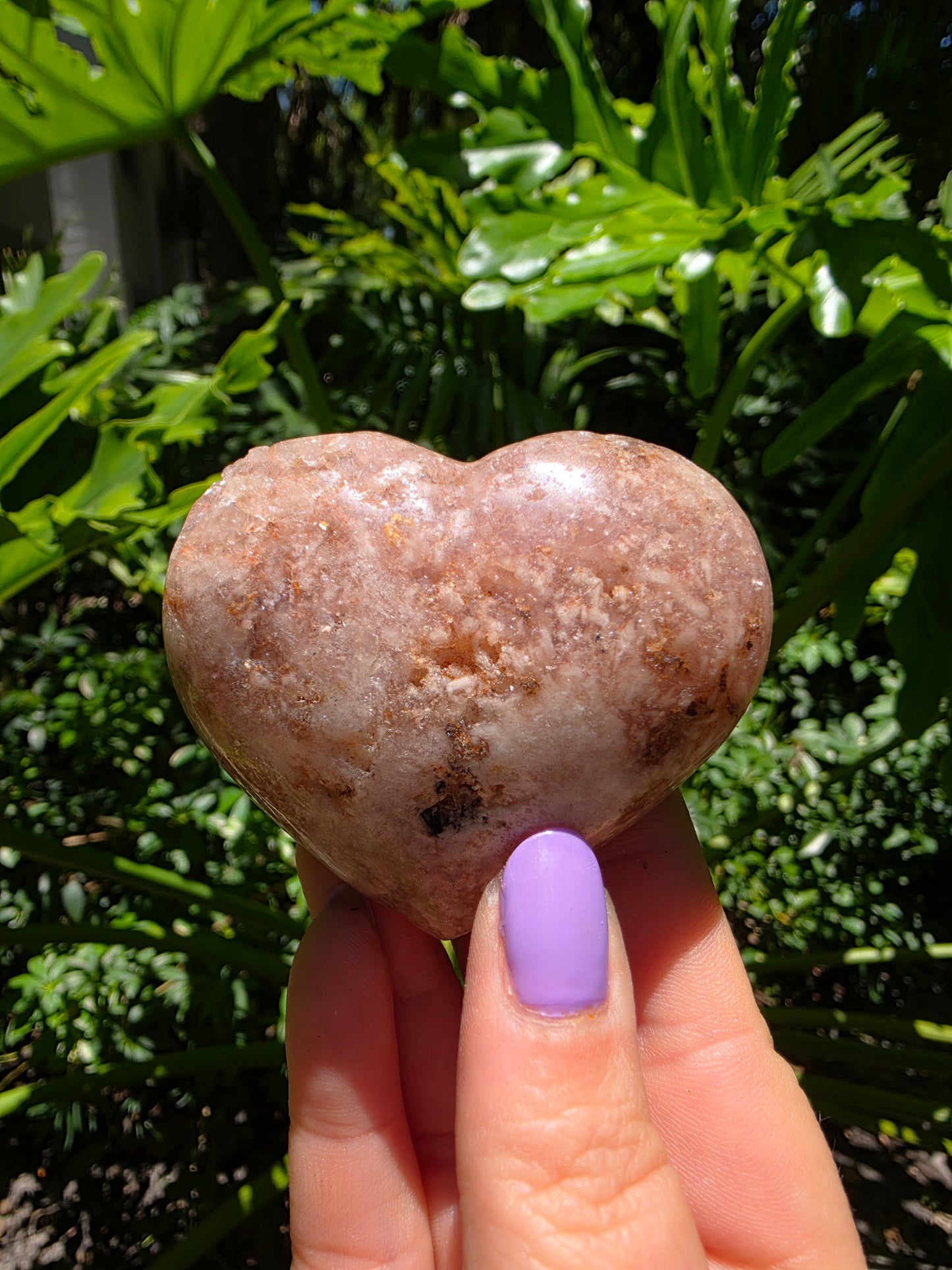 Pink Amethyst Heart – “Rosetta Heart"