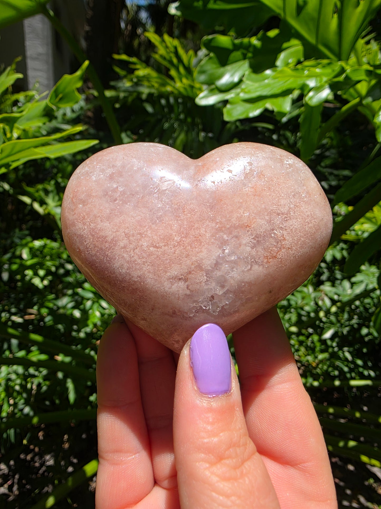 Pink Amethyst Heart – “Sakura Heart"