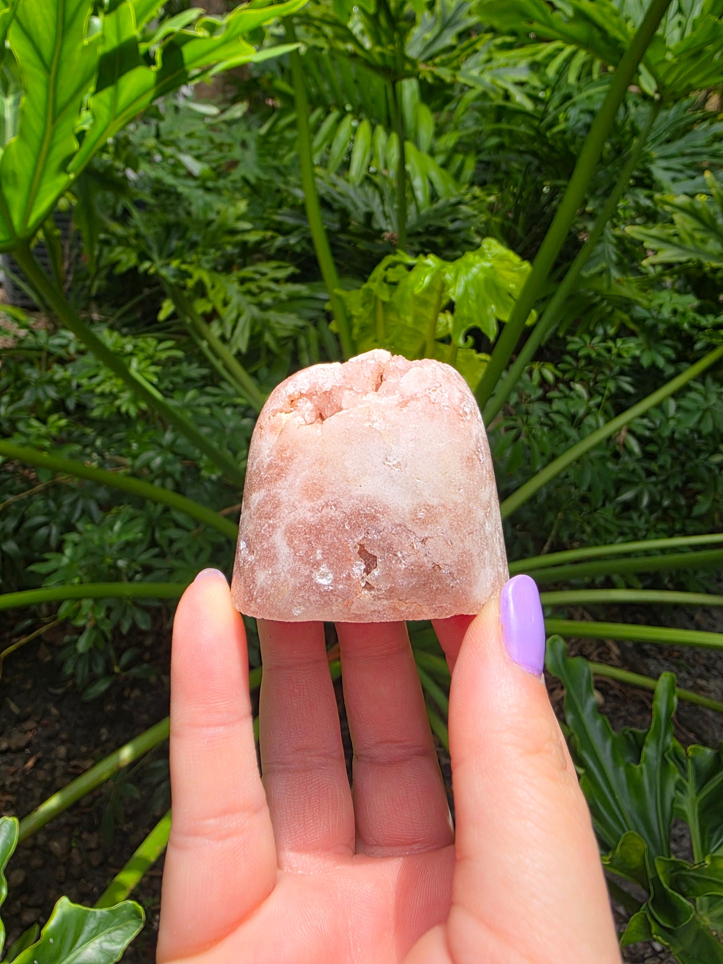 Pink Amethyst Free Form – “Rose Ember"