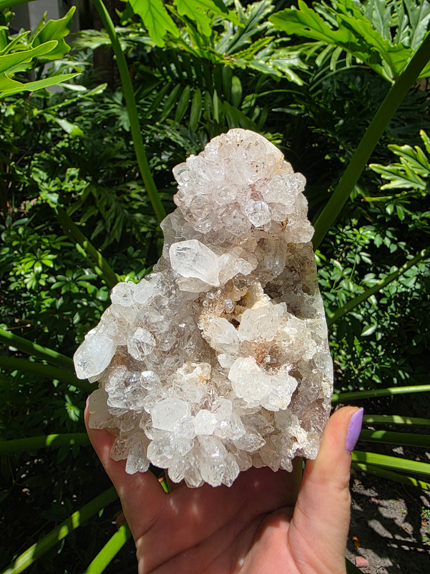 Pink Amethyst Free Form – “Crowned Terrain"