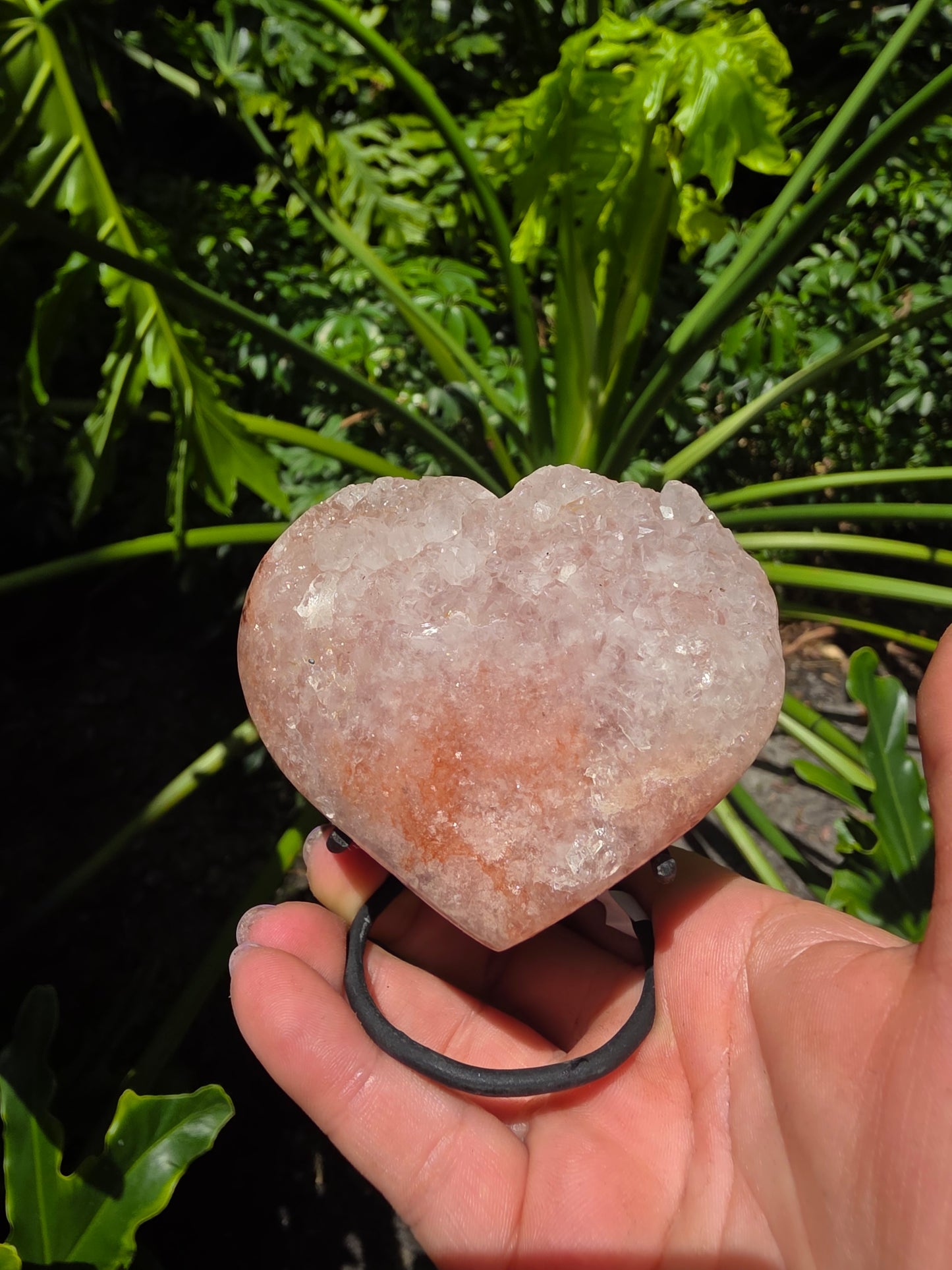 Pink Amethyst Heart – “Sakura Heart"