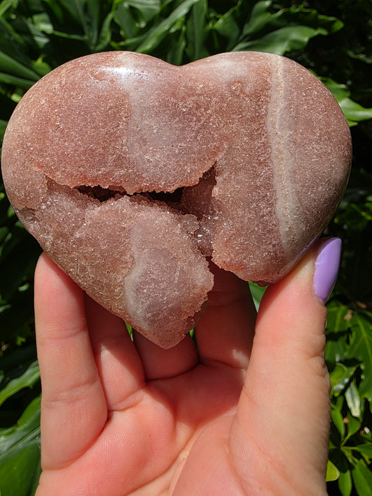 Pink Amethyst Heart • Option H • Brazil