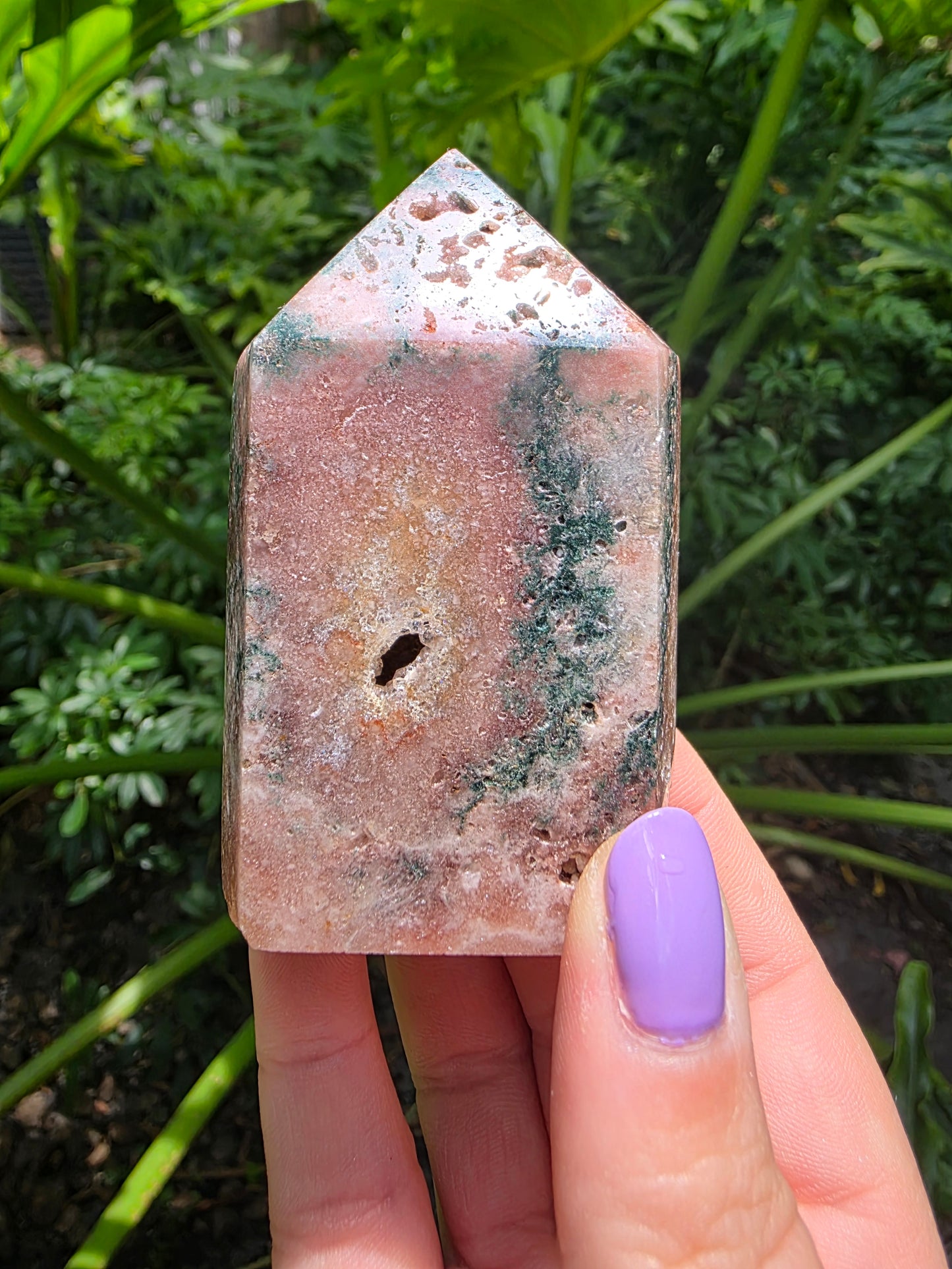Pink Amethyst Tower - "Earthy Elegance with Druzy Magic"