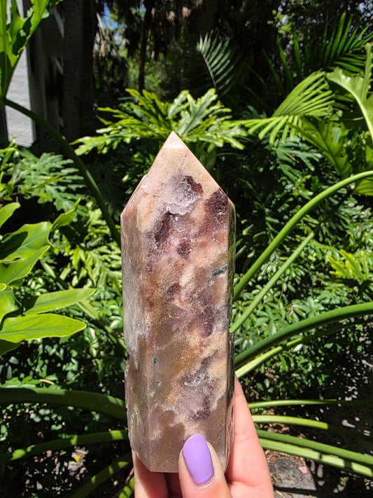 Pink Amethyst Tower • Option G • Brazil