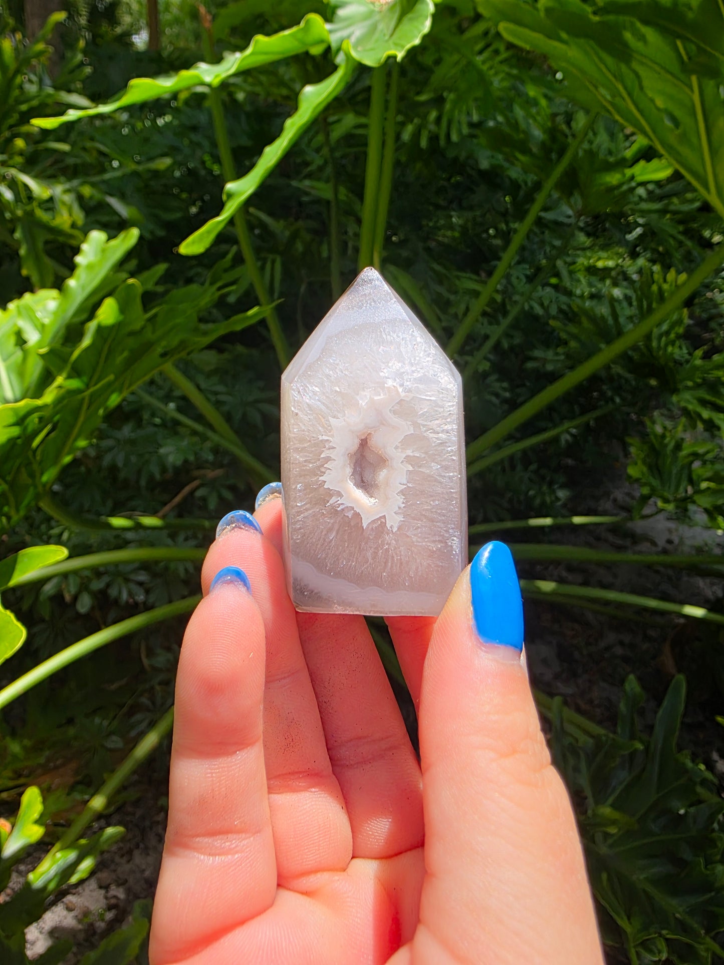 Moonseed Portal β Mini Druzy Agate Tower