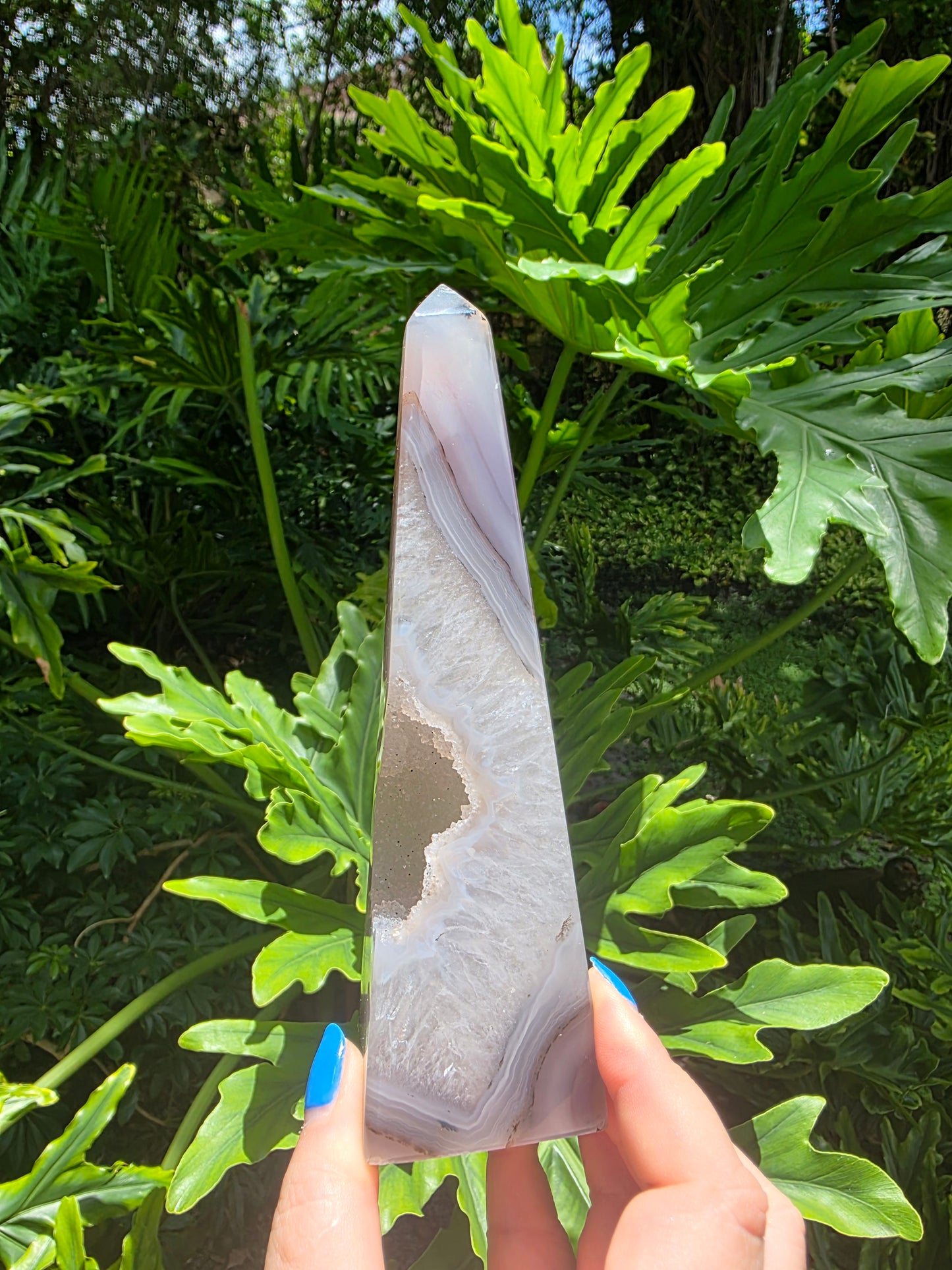 Temple Root – Druzy Agate Obelisk