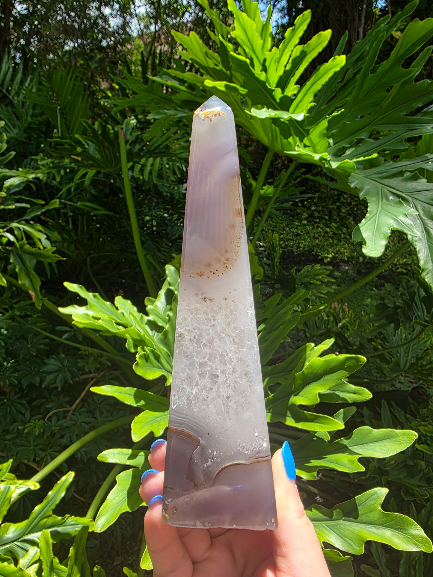 Temple Root – Druzy Agate Obelisk