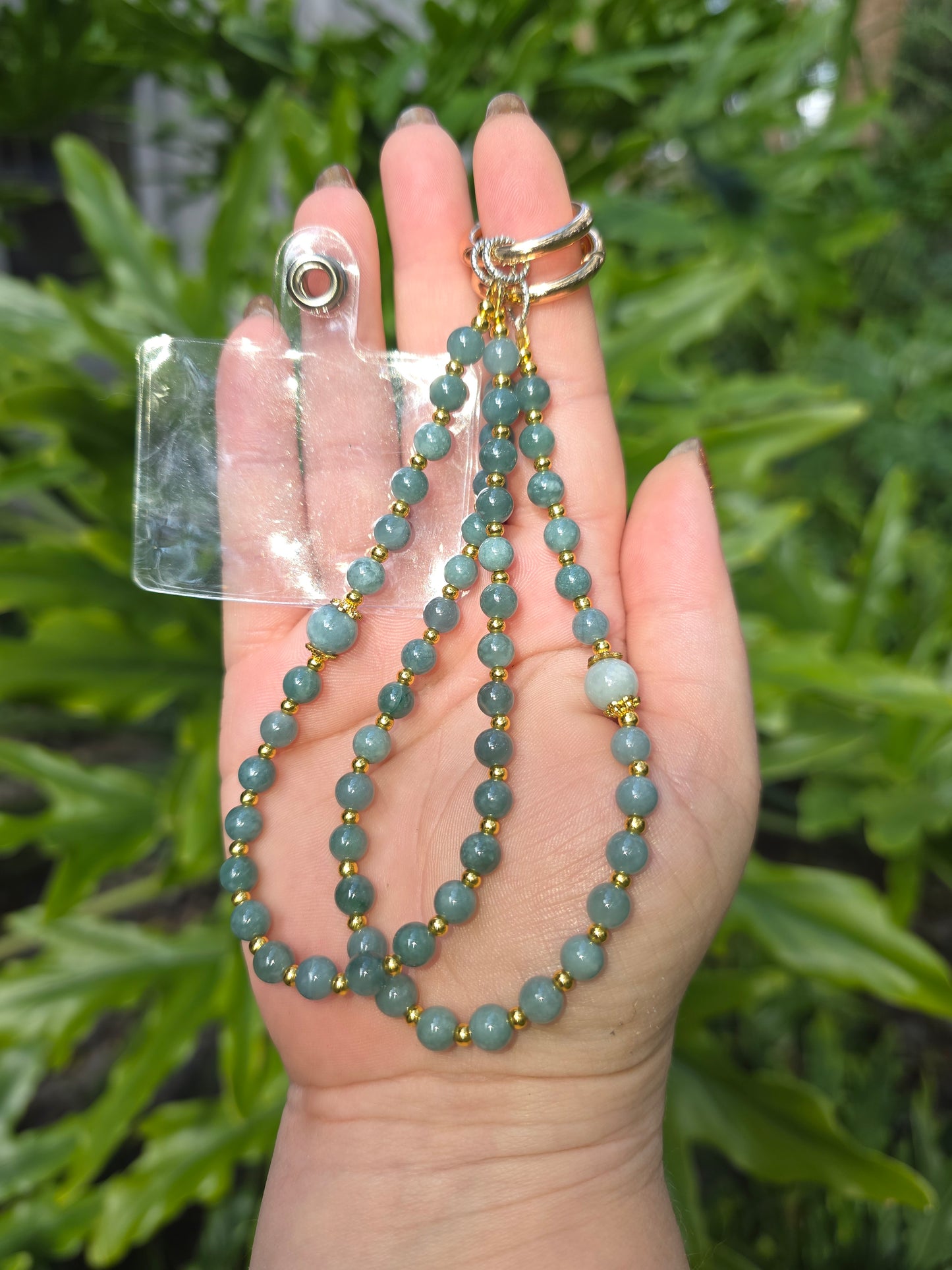 Blue Water Jade Phone Chain