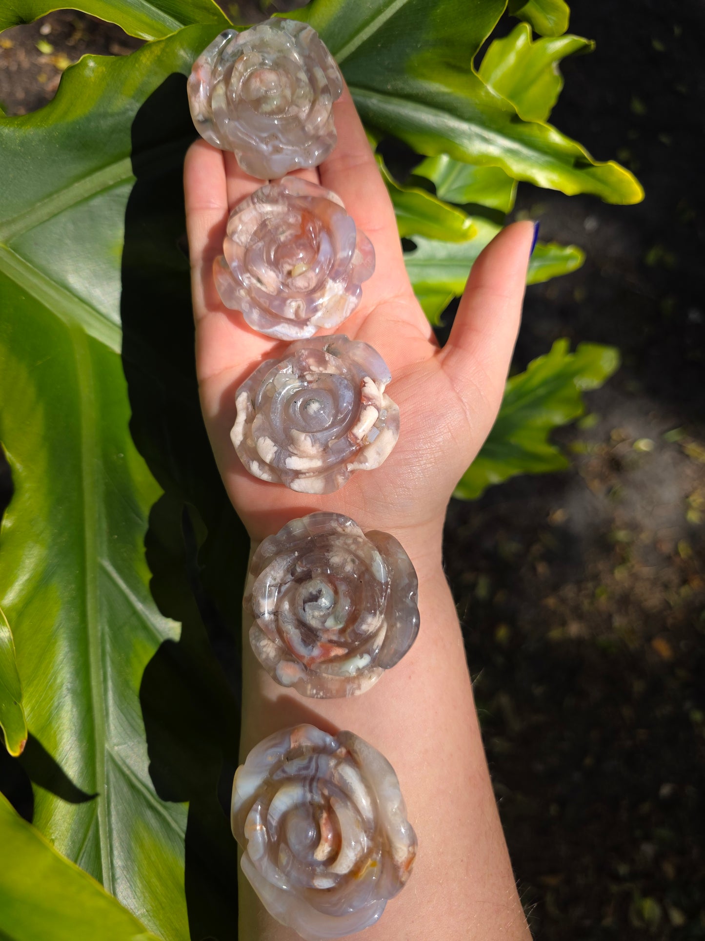 Flower Agate | Carved Flower | C | China
