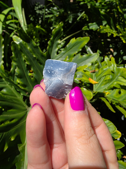 Blue Calcite Chunk • Option B