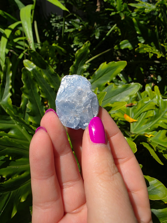 Blue Calcite Chunk • Option C