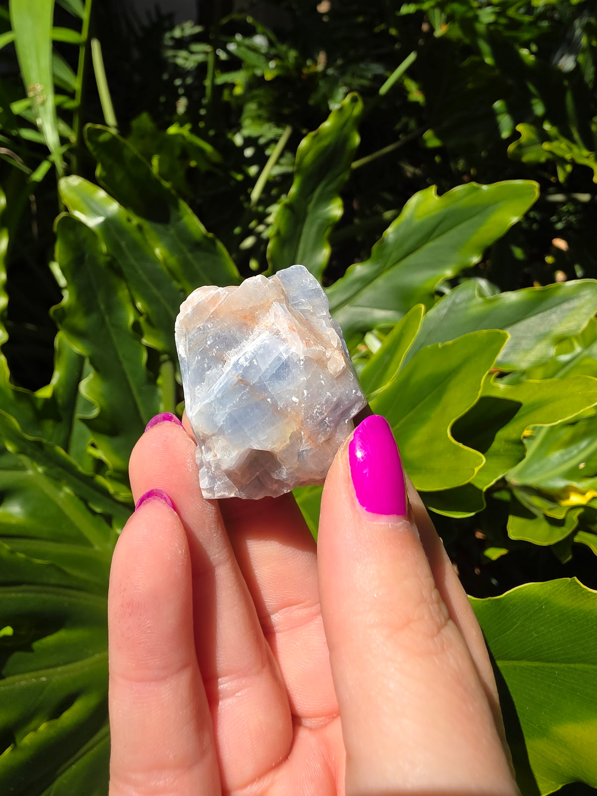 Blue Calcite Chunk • Option M