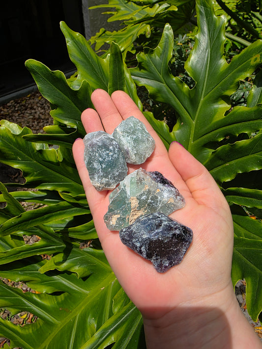 Raw Fluorite Chunks • Brazil • Regular