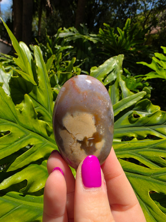 Ocean Jasper Palm Stone • Option H