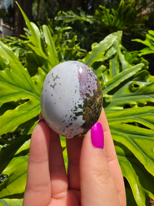 Ocean Jasper Palm Stone • Option L