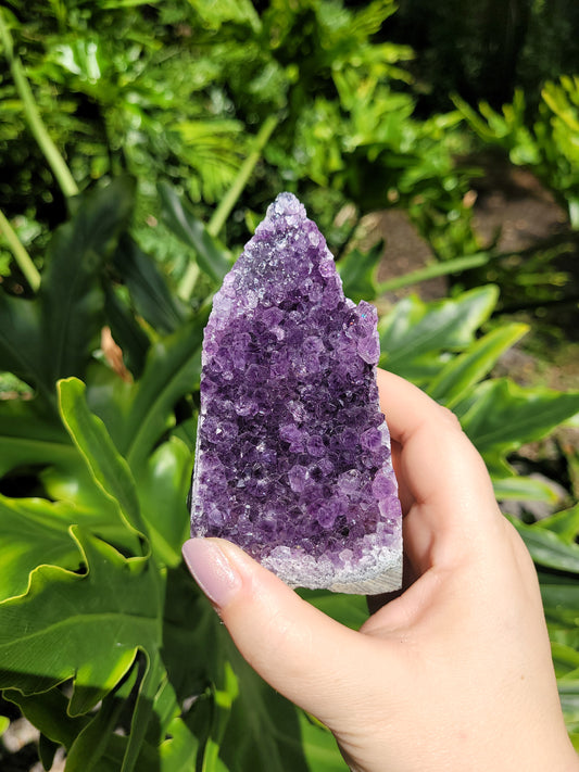 Amethyst Cut Base in Basalt Wall