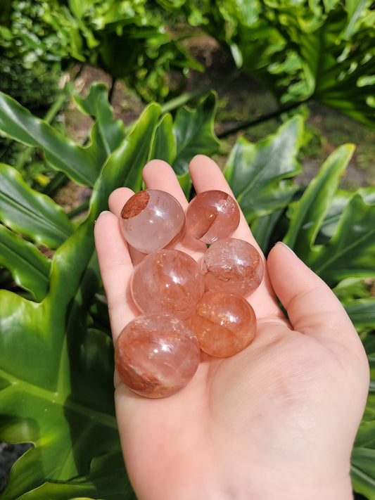 Fire Quartz Mini Spheres