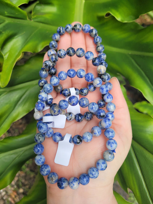 Sodalite Beaded Bracelet (8mm)
