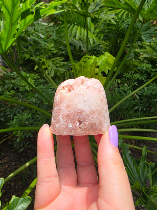 Pink Amethyst Free Form – “Rose Ember"