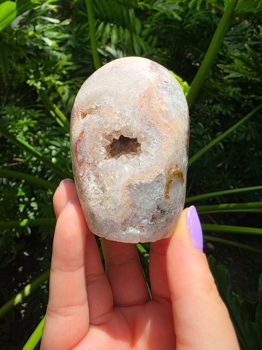 Pink Amethyst Free Form – “Celestial Core"