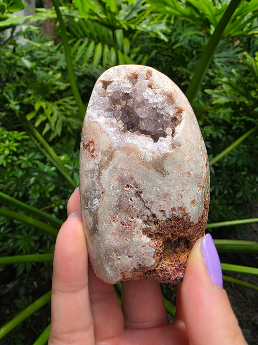 Pink Amethyst Free Form – “Ashen Grove"
