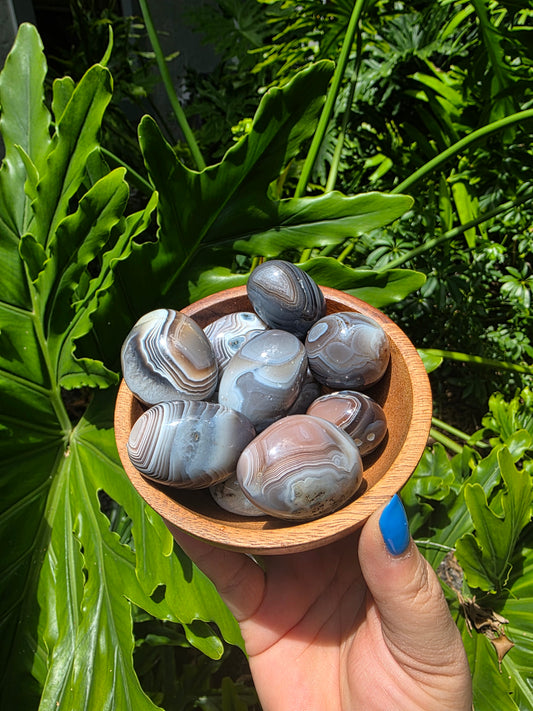 Stormy Whispers - Botswana Agate Tumbles