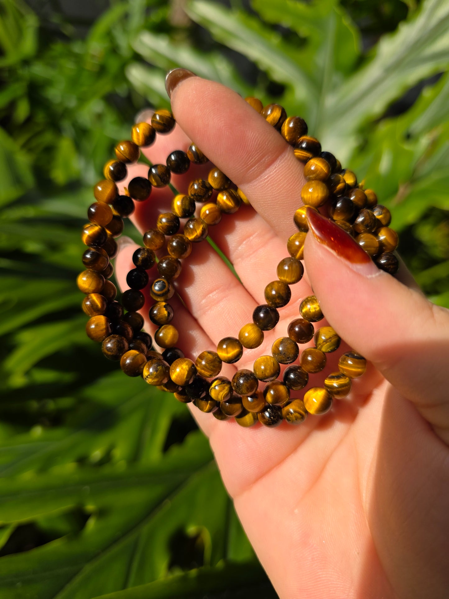 Tiger's Eye Beaded Bracelet [6mm]