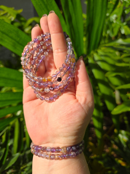 Purple Garden Quartz Beaded Bracelet [6mm]