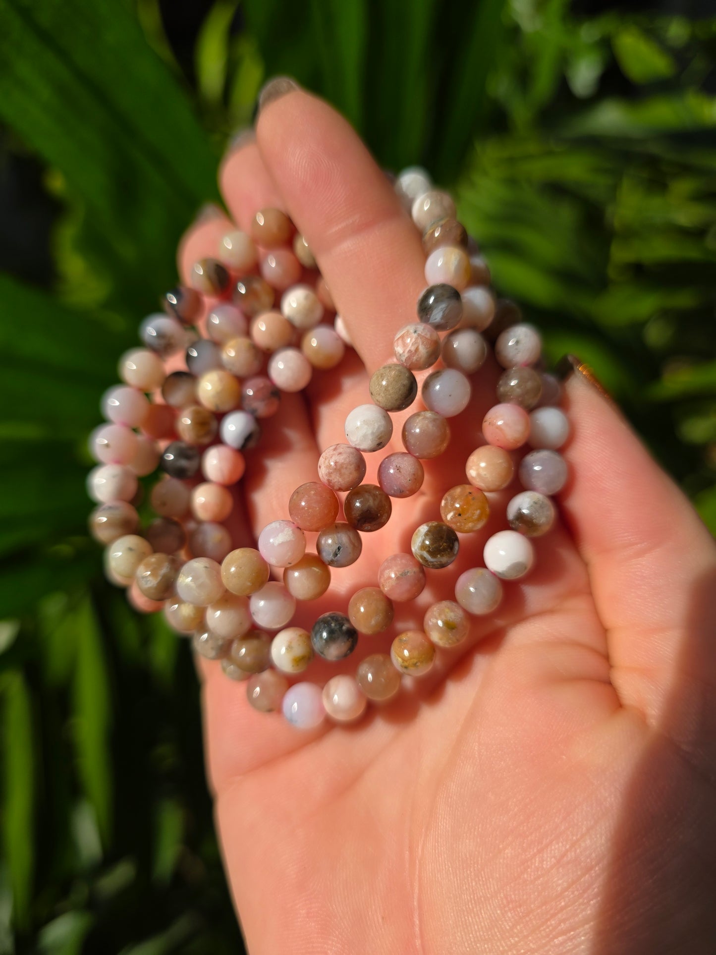 Pink Opal Beaded Bracelet [6mm]