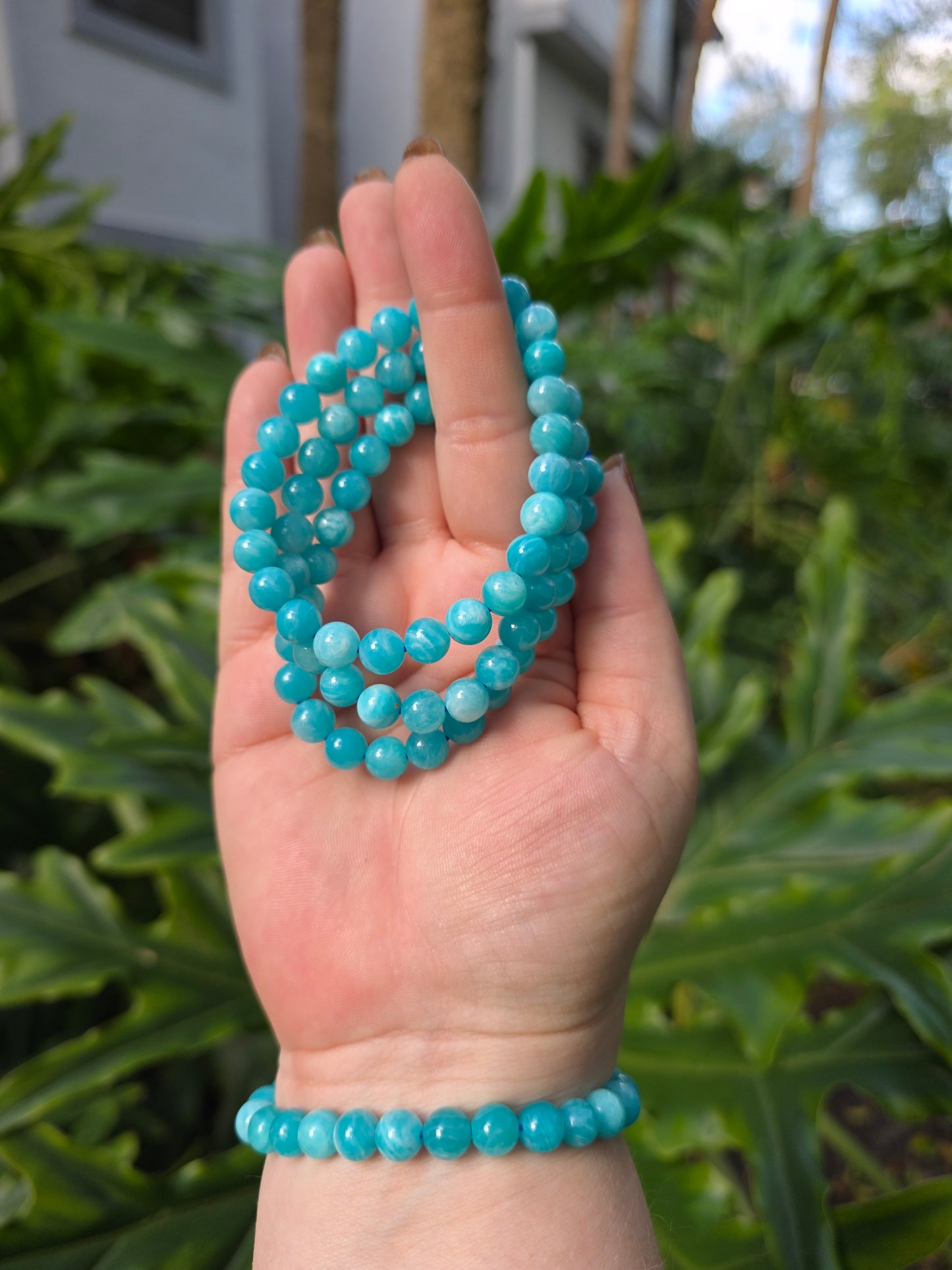 Amazonite Beaded Bracelet [8mm]
