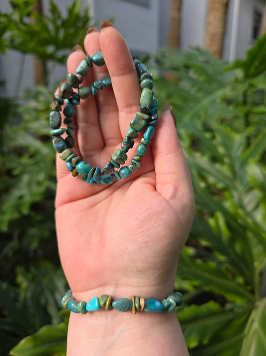Natural Turquoise Nugget Bracelet