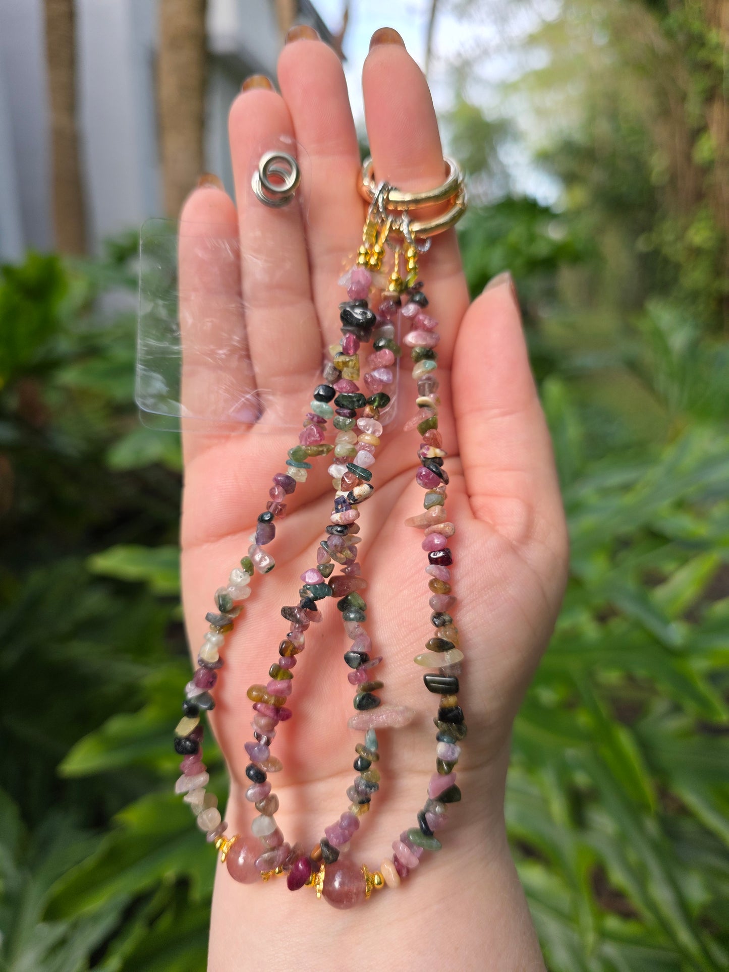 Rainbow Tourmaline Phone Chain [Chip]