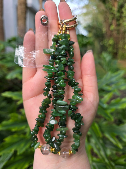 Green Jade Phone Chain
