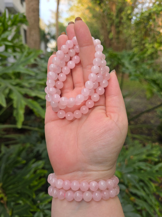 Rose Quartz Beaded Bracelet [8mm]