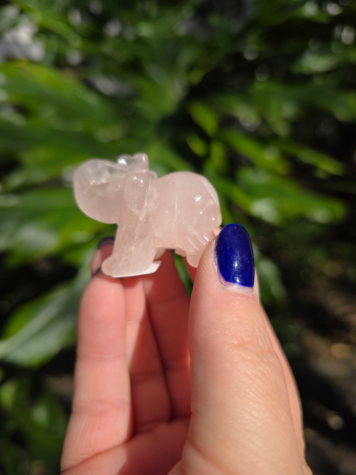Rose Quartz Mini Elephant | A