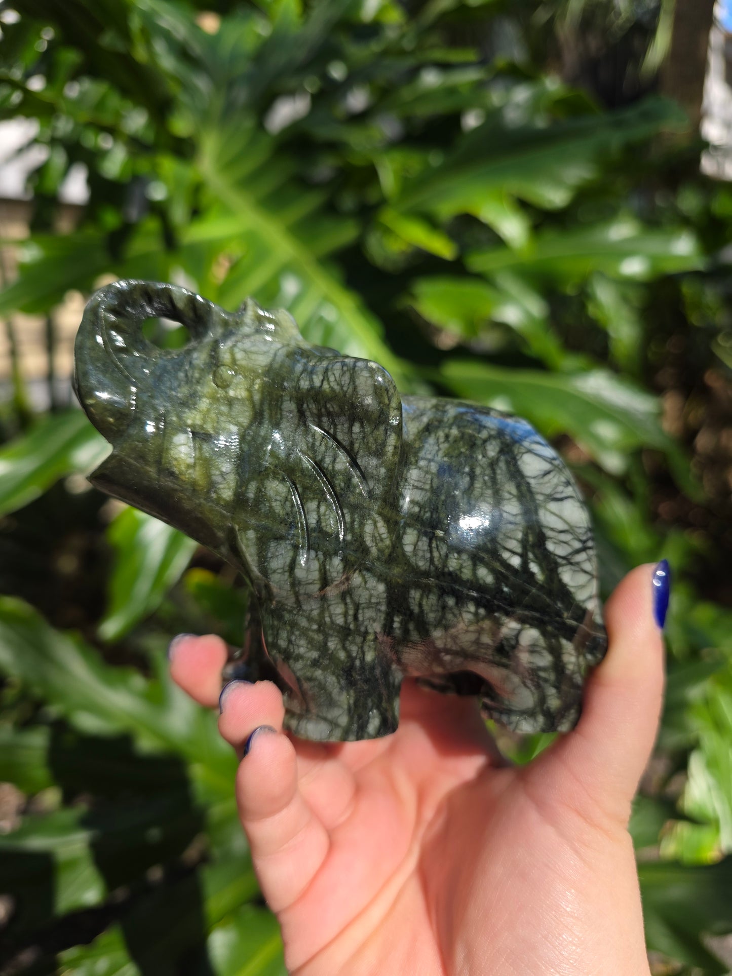 Nephrite Jade Elephant | B