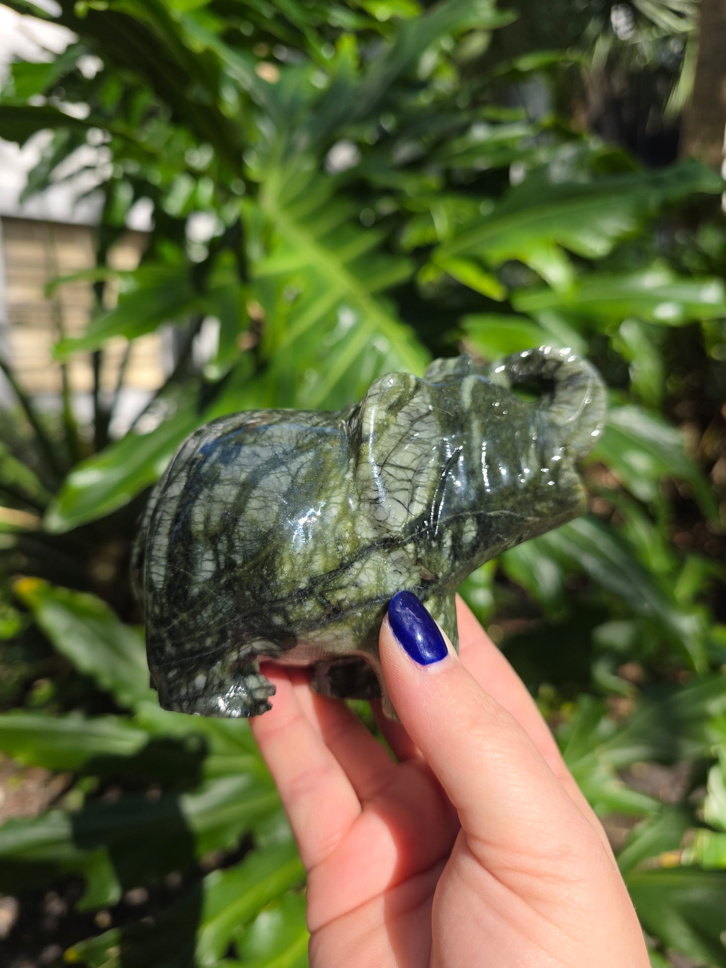 Nephrite Jade Elephant | B