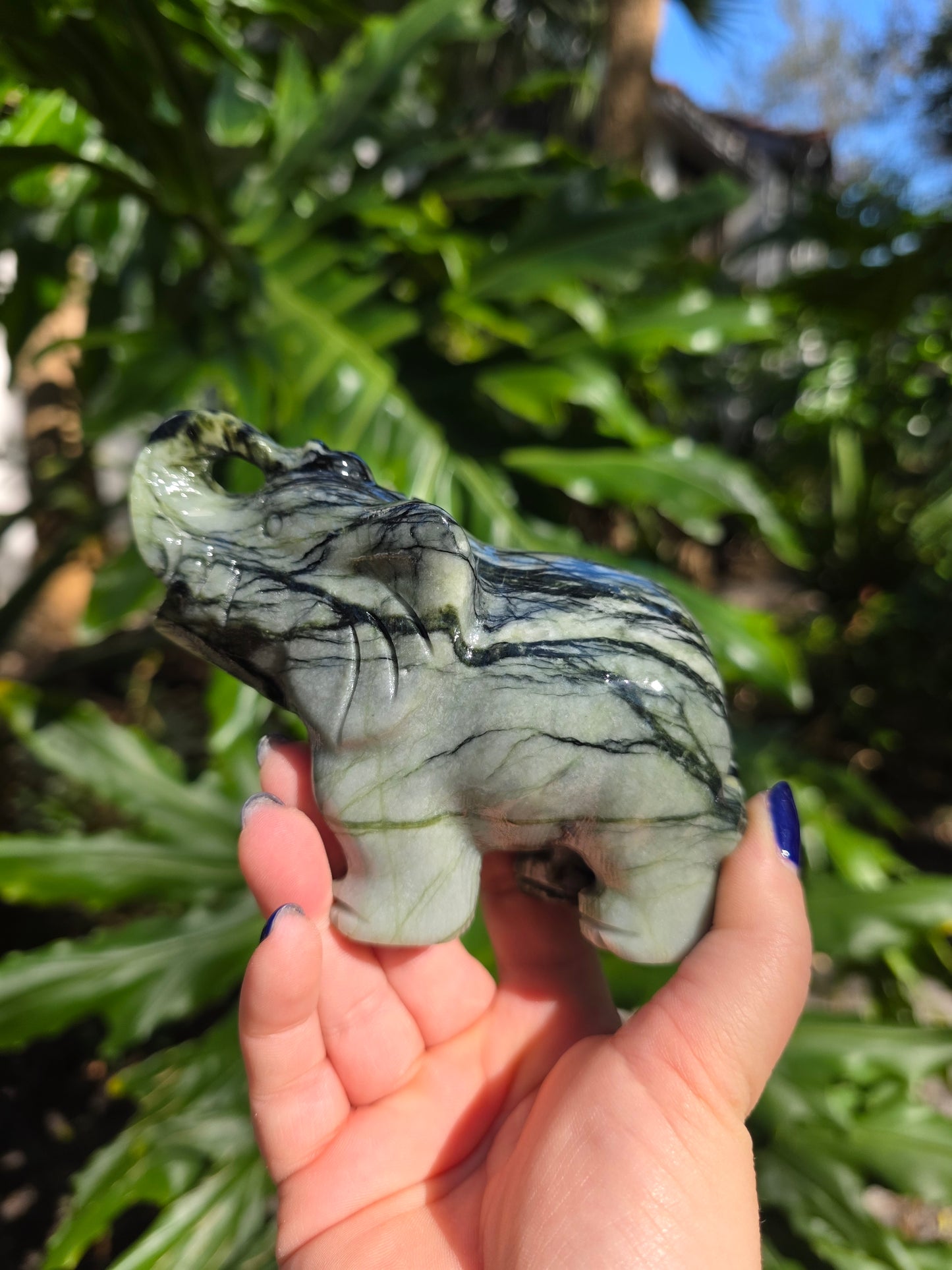 Nephrite Jade Elephant | C