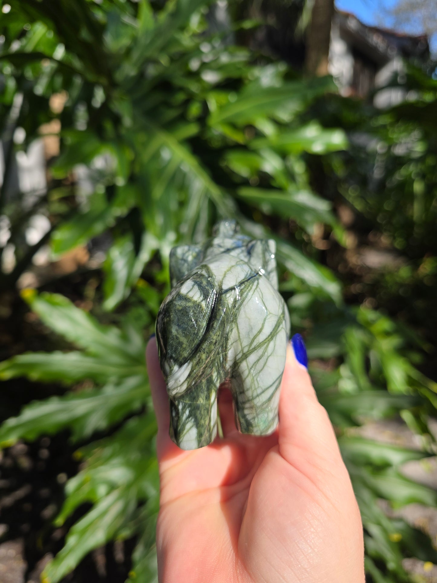 Nephrite Jade Elephant | D
