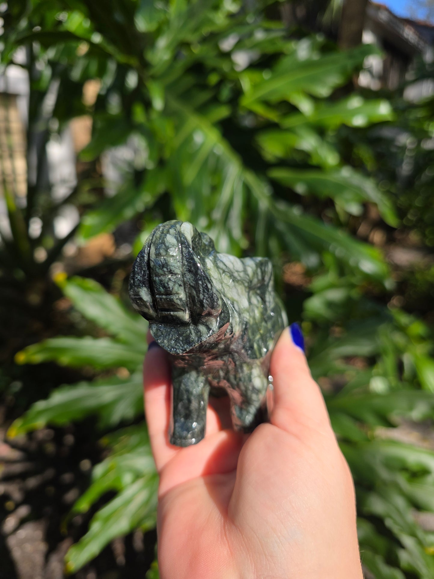 Nephrite Jade Elephant | D