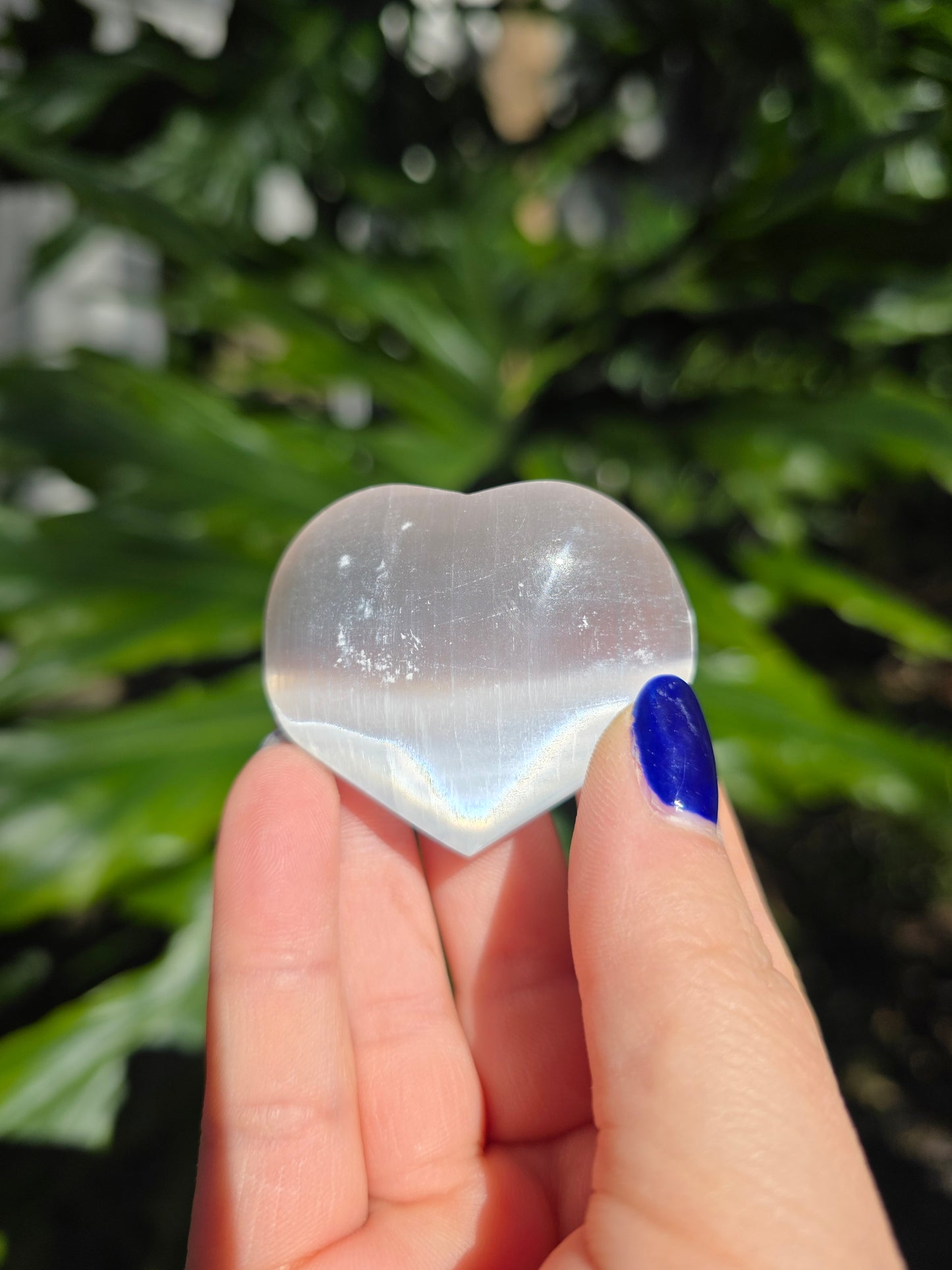 Selenite (Satin Spar) Heart | C