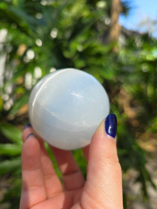Satin Spar Sphere • Option A