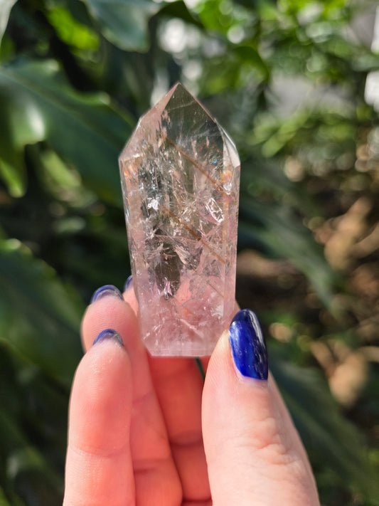 Amethyst with Powellite Inclusions Tower • Option E • Brazil