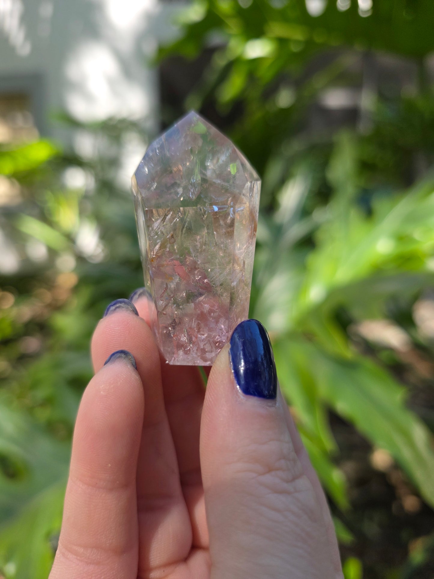 Amethyst with Powellite Inclusions Tower • Option G • Brazil