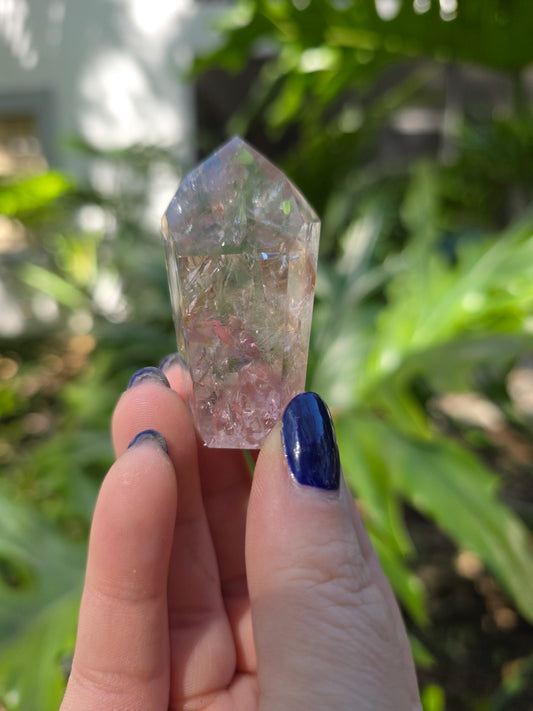Amethyst with Powellite Inclusions Tower • Option G • Brazil