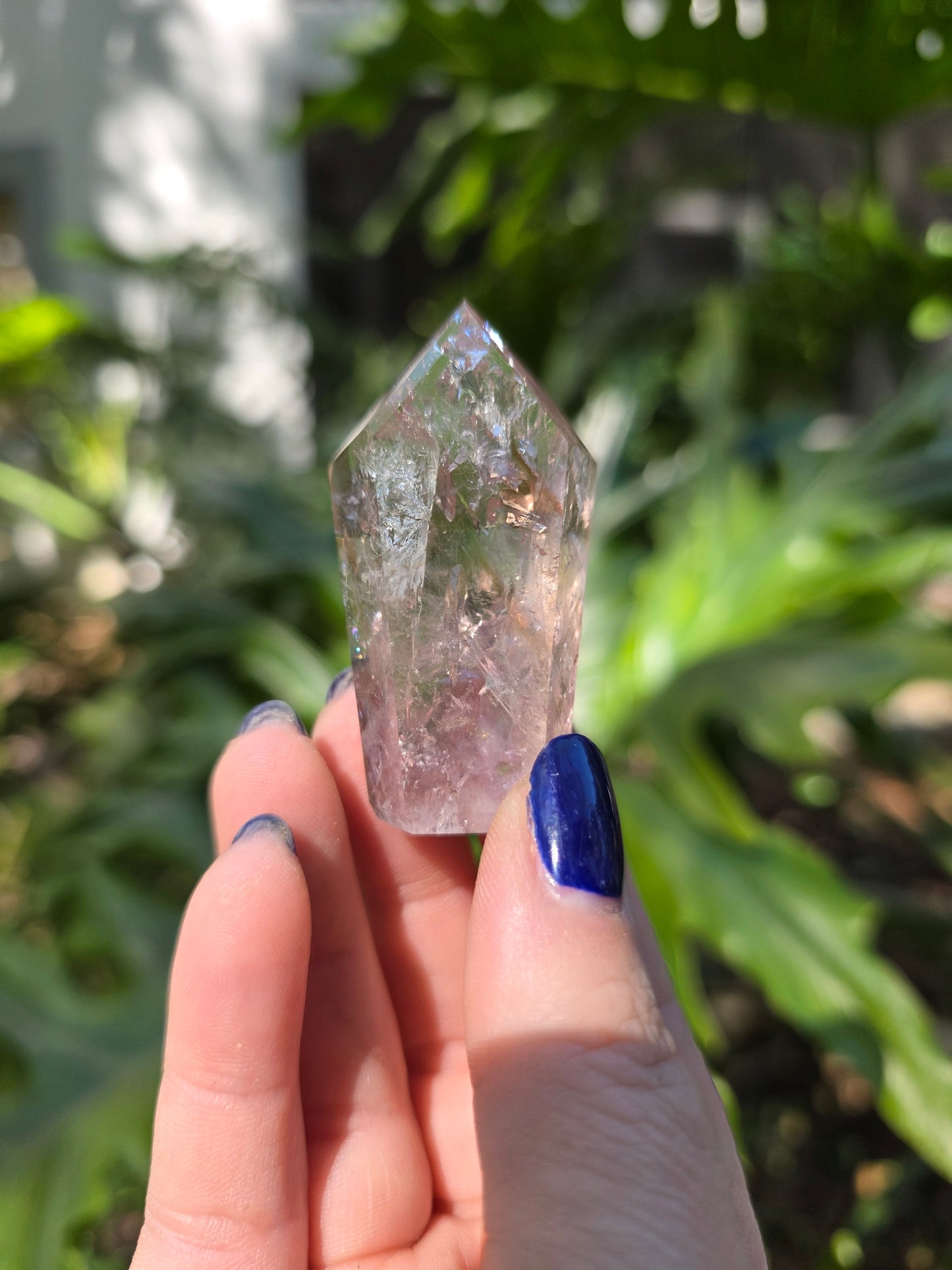Amethyst with Powellite Inclusions Tower • Option G • Brazil