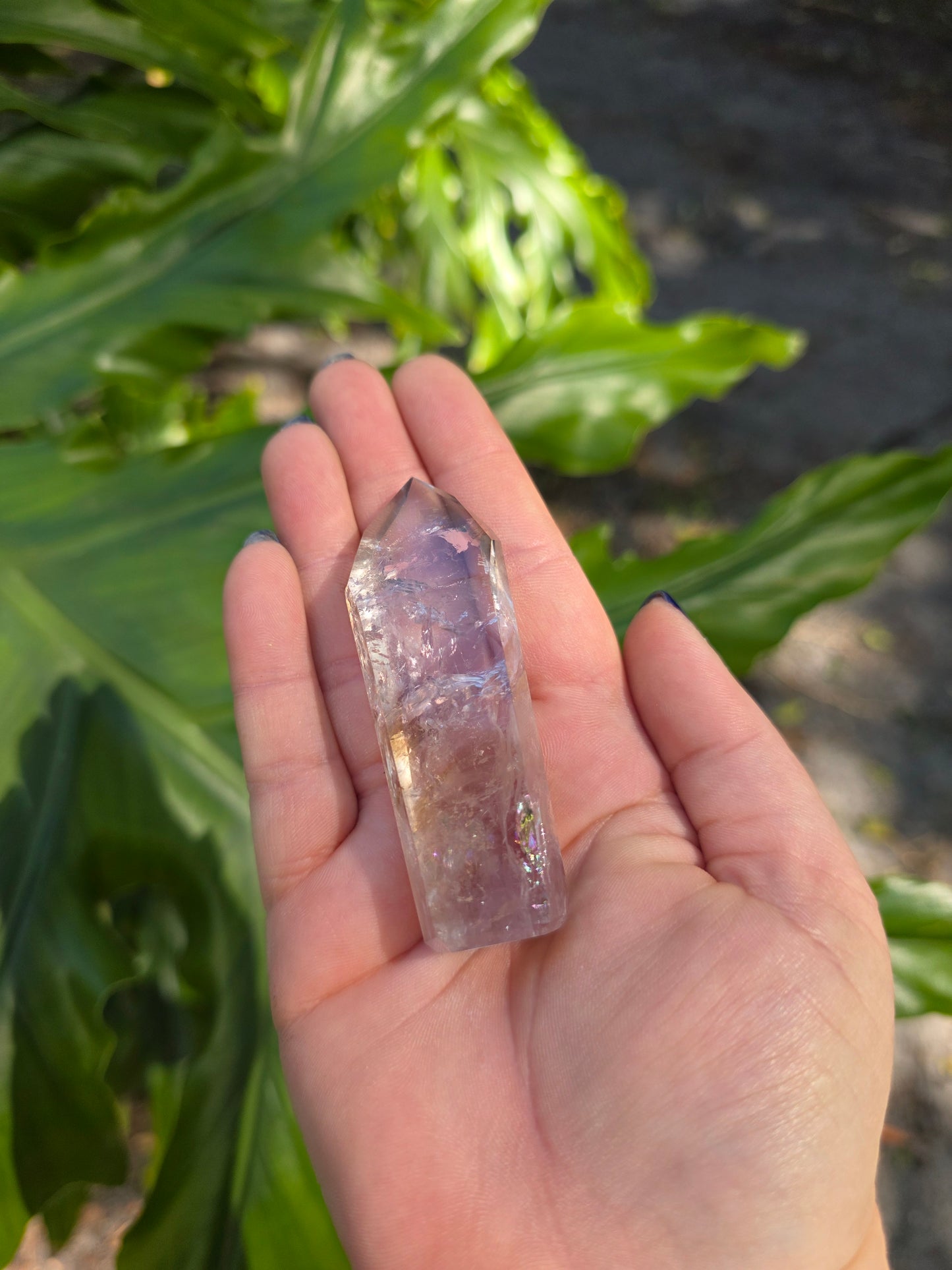 Amethyst with Powellite Inclusions Tower • Option H • Brazil