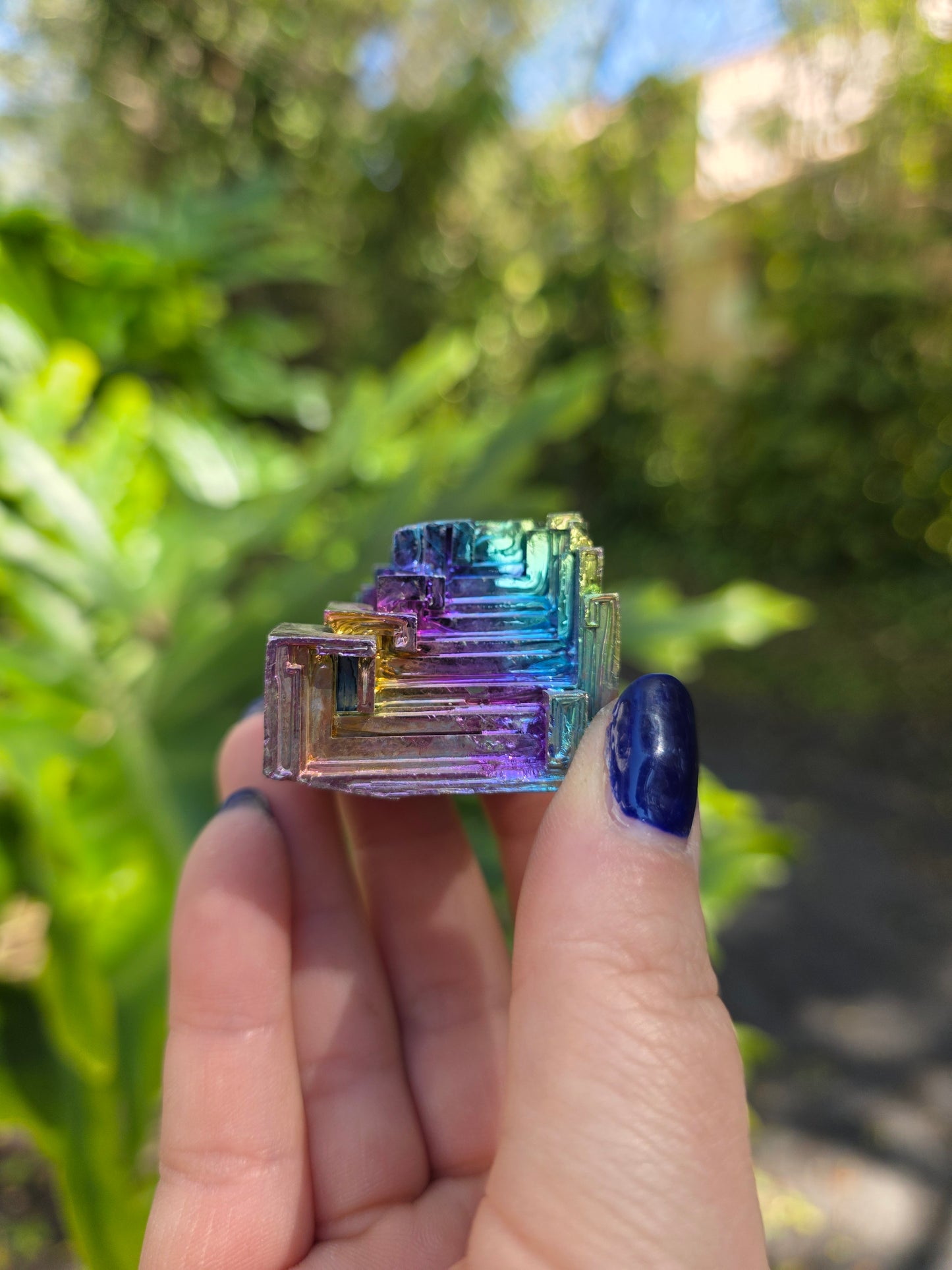 Bismuth • Option G • Iridescent Lab-Grown Mineral Specimen